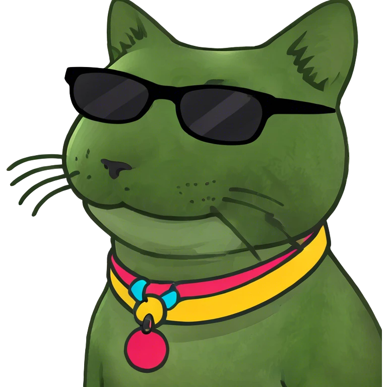 Cat with sunglasses emoji