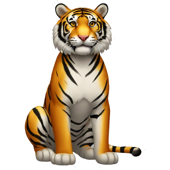 Big and tiger emoji
