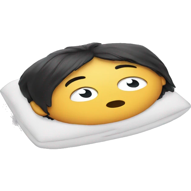 look a phone on the  bed emoji