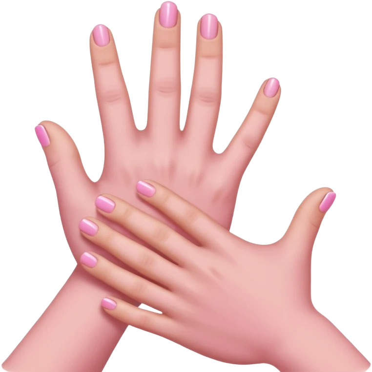 pink handshake emoji