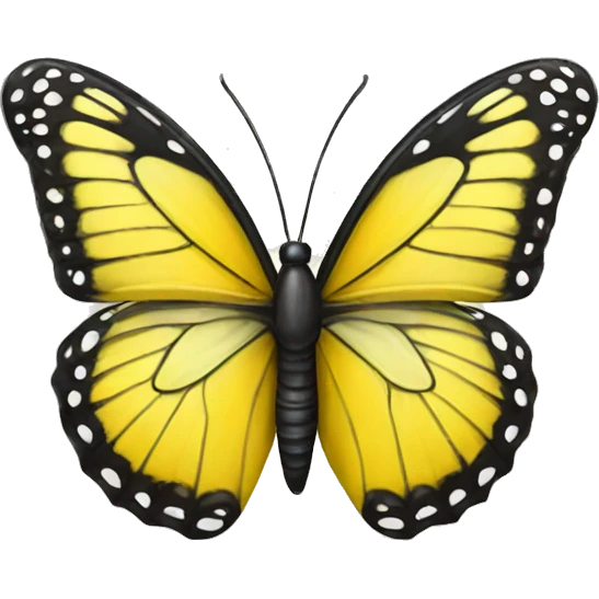 Butterfly yellow emoji