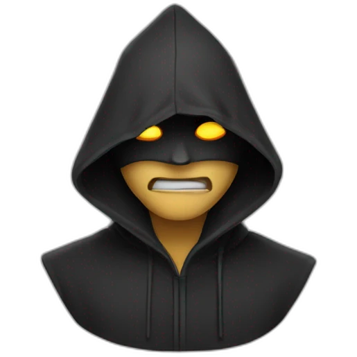 Evil man with hood emoji