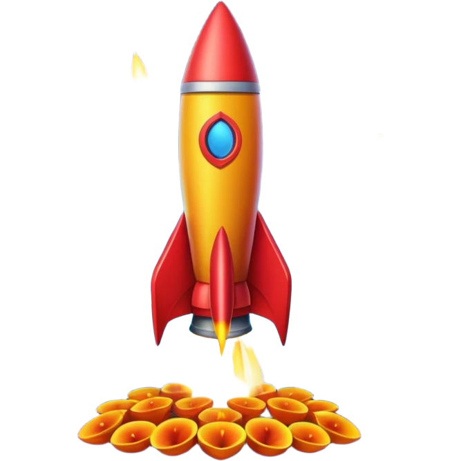 diwali rocket emoji