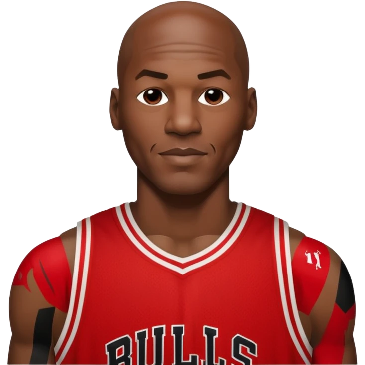 Michael Jordan wearing his Chicago bulls jersey number 23 emoji