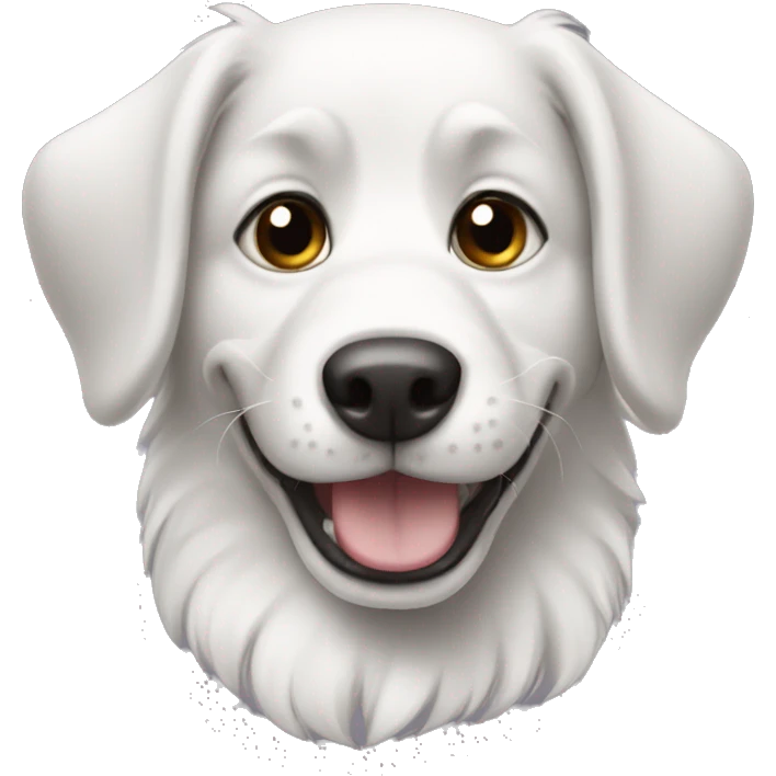 Dog white paw  emoji