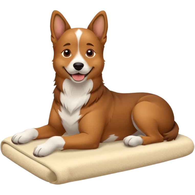 dog getting massage emoji