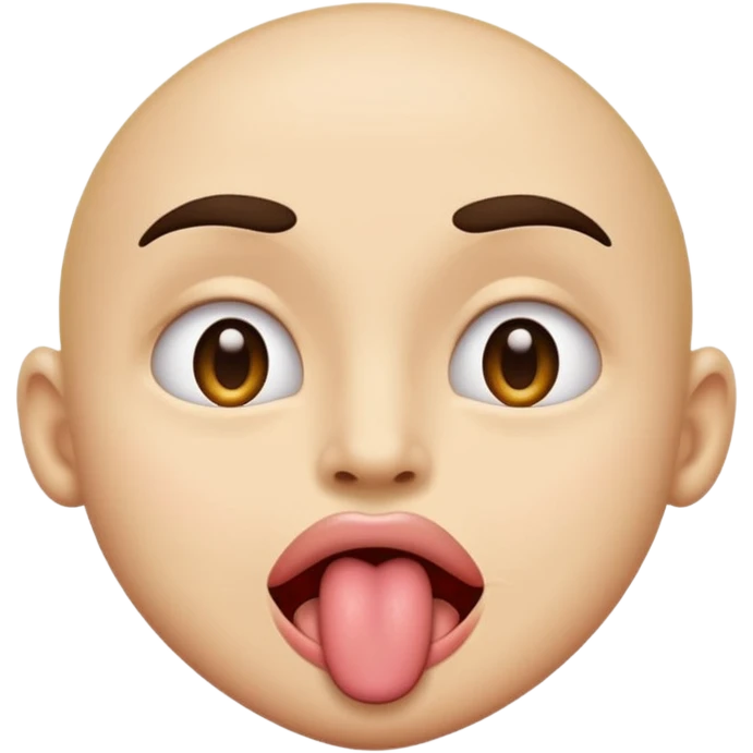 An emoji with the tongue sticking out to one corner of their mouth with a single eyebrow raised sensually  emoji