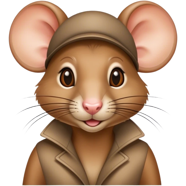 Fashion diva rat emoji