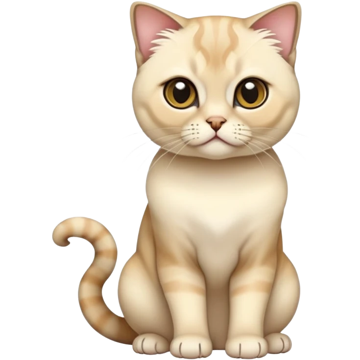 Colorful exotic tropical shiny Fantasy-Siamese-Scottish-Fold-feline-Fakémon-feline-hybrid (full body) emoji