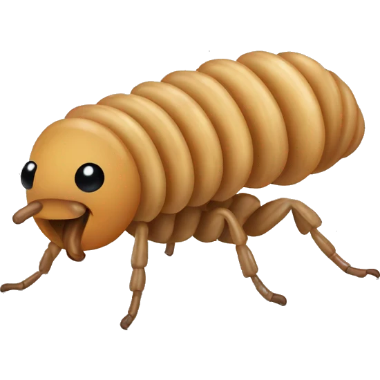 light brown mealworm emoji