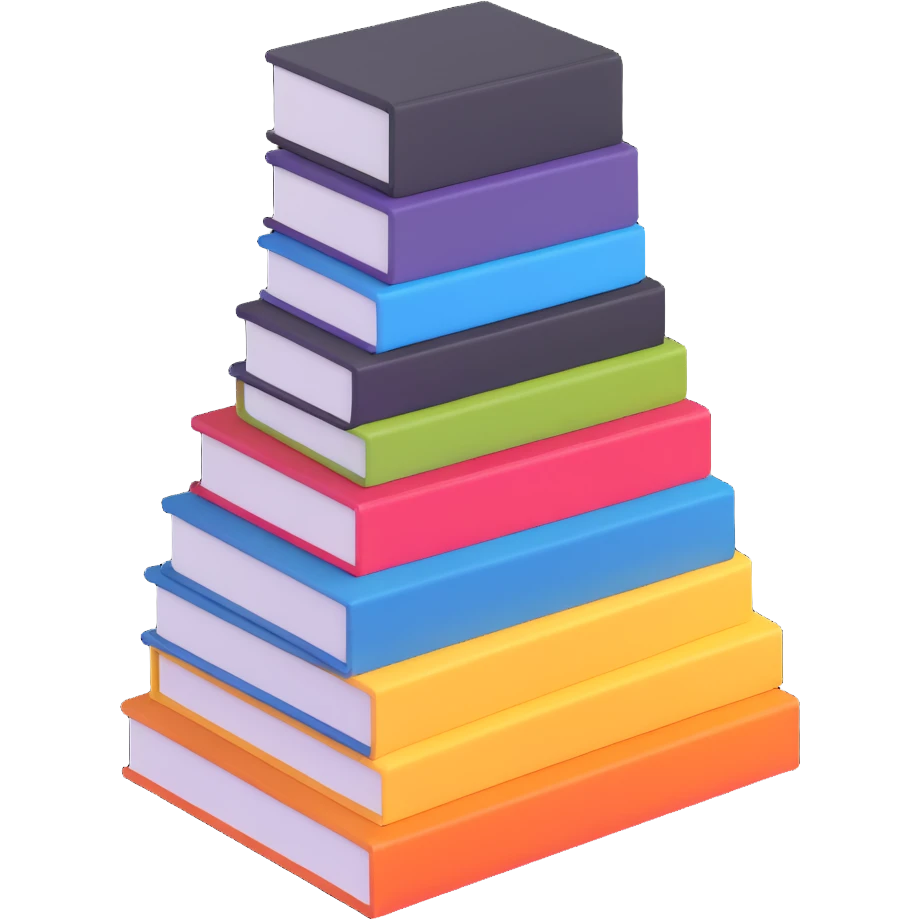 neat stack of manga volumes emoji