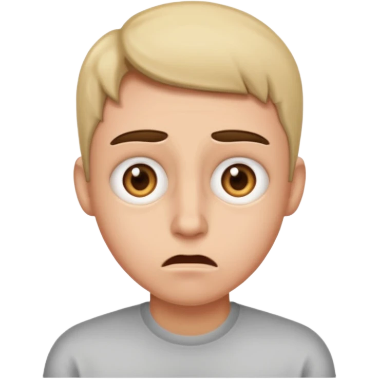 Shifty side eyes nervous emoji