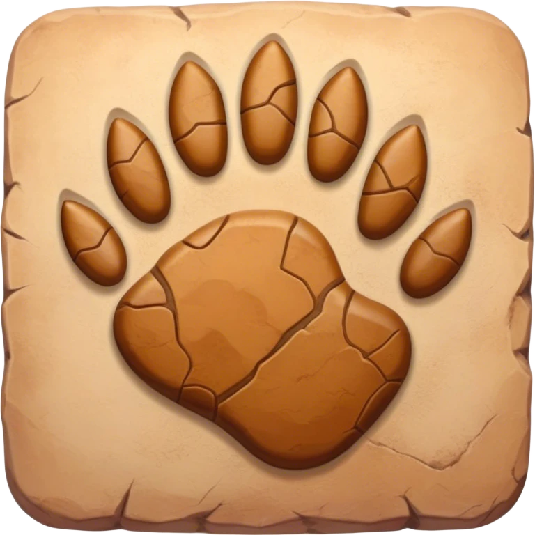 Dinosaur footprint emoji