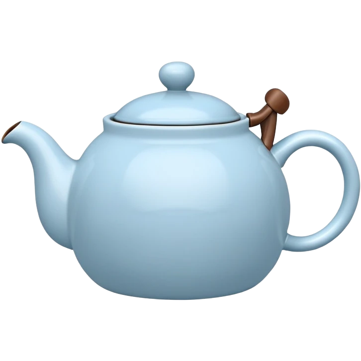 cute pastel blue teapot emoji