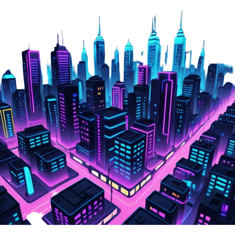 aesthetic dark city night with neon lights shiny lights, aesthetic, shiny, beautiful, badass, edgy, pretty, amazing, epic, full square picture emoji