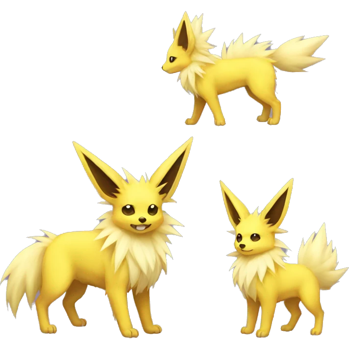 Jolteon full body emoji