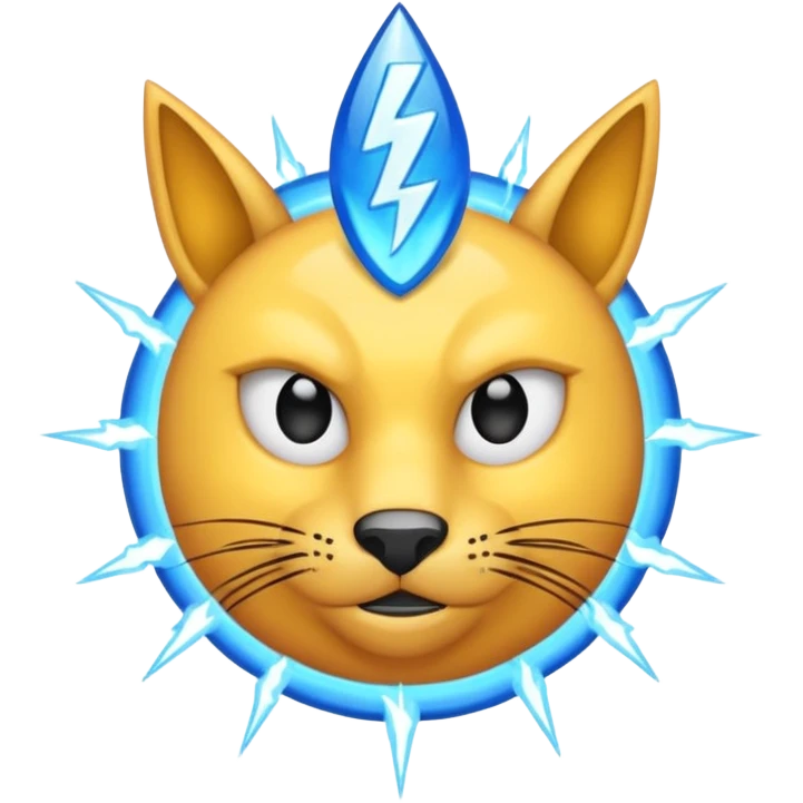 Rayos, centellas y con expresiones de furia azul emoji