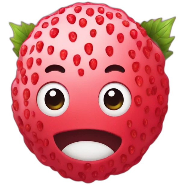 cute strambery emoji