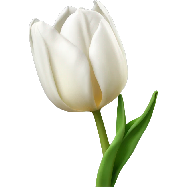 A tulip white tulips emoji