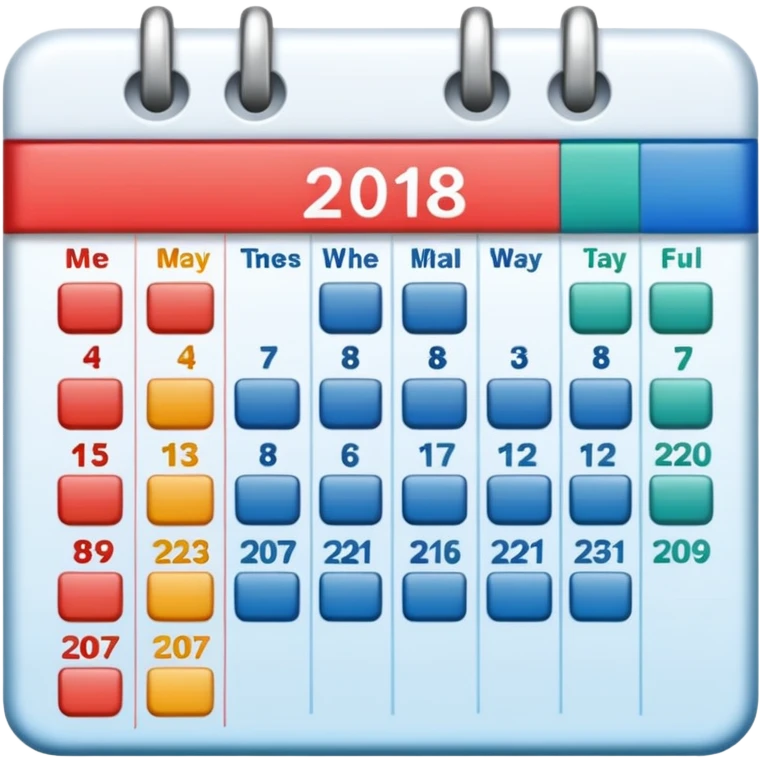 calendar week emoji
