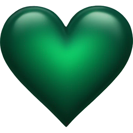 dark green heart emoji