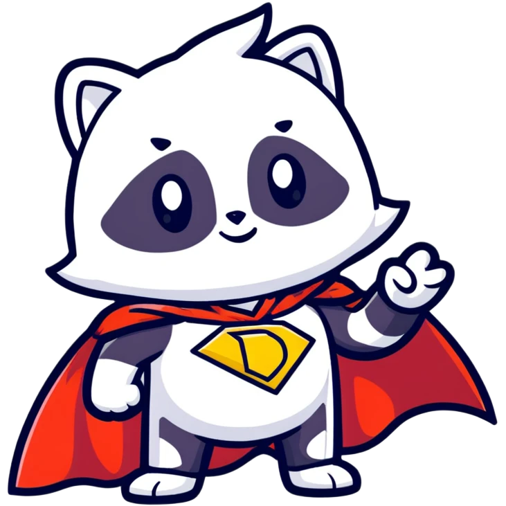 Discord logo mascot wearing a hero cape emoji