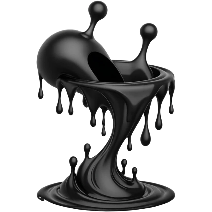 black ink splatter emoji