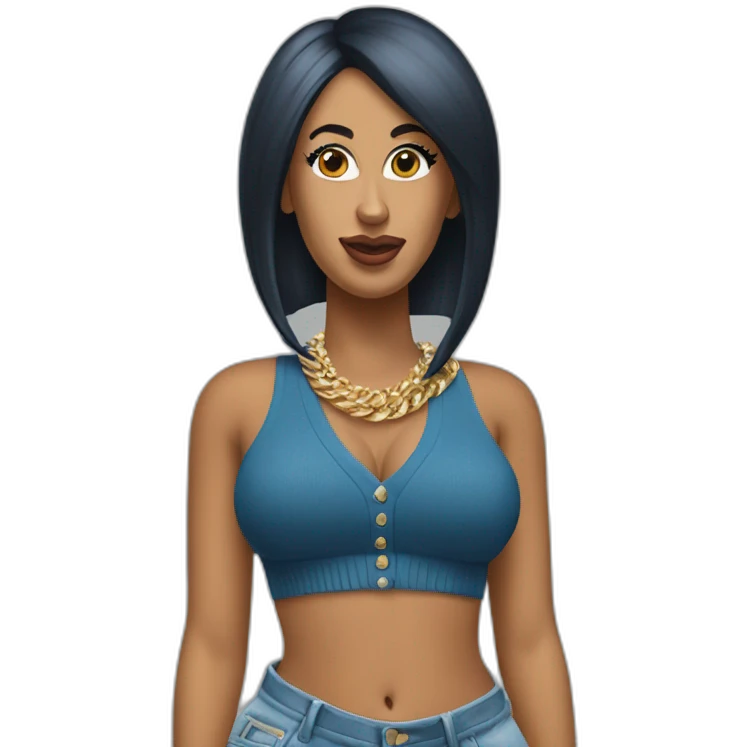 Cardi b full body emoji
