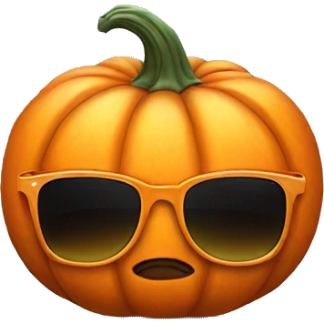 Pumpkin wit sunnies emoji
