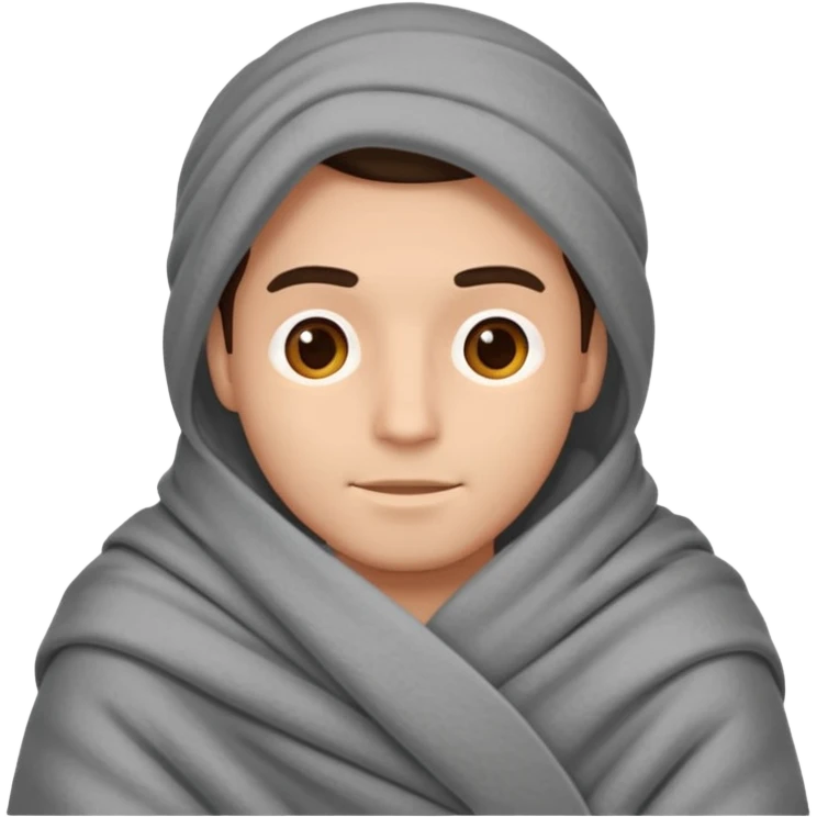 man wrapped in blanket











 emoji