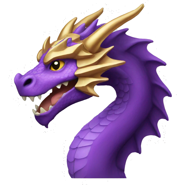 golden purple medieval dragon emoji