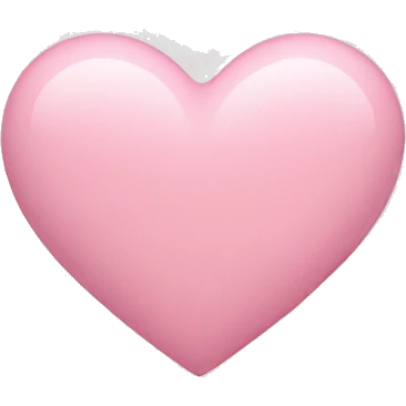 Pastel pink heart emoji
