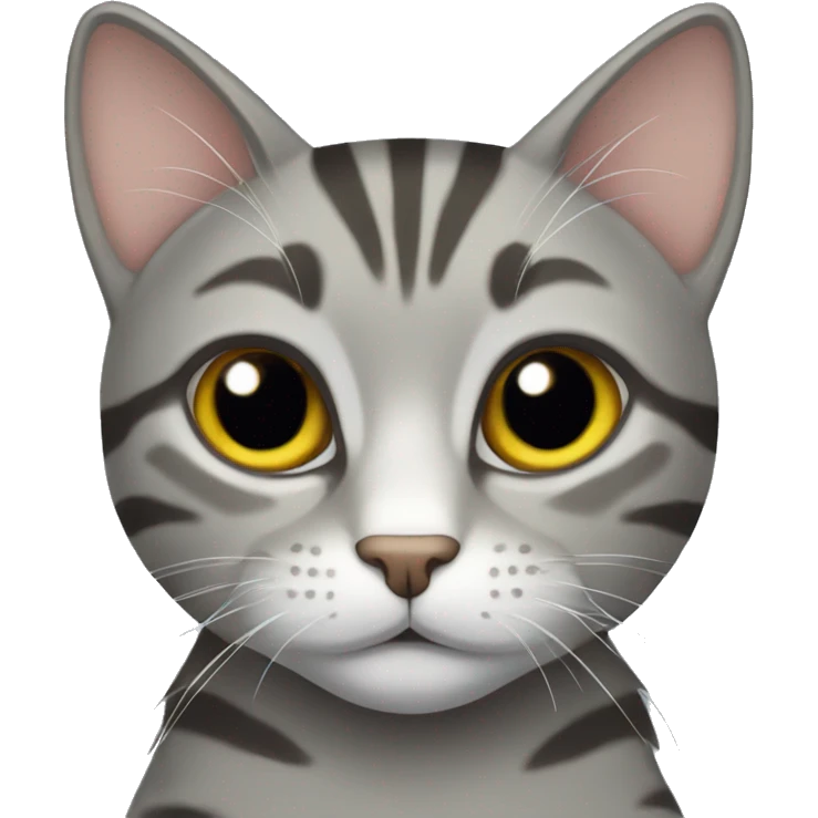 grey tabby cat  emoji