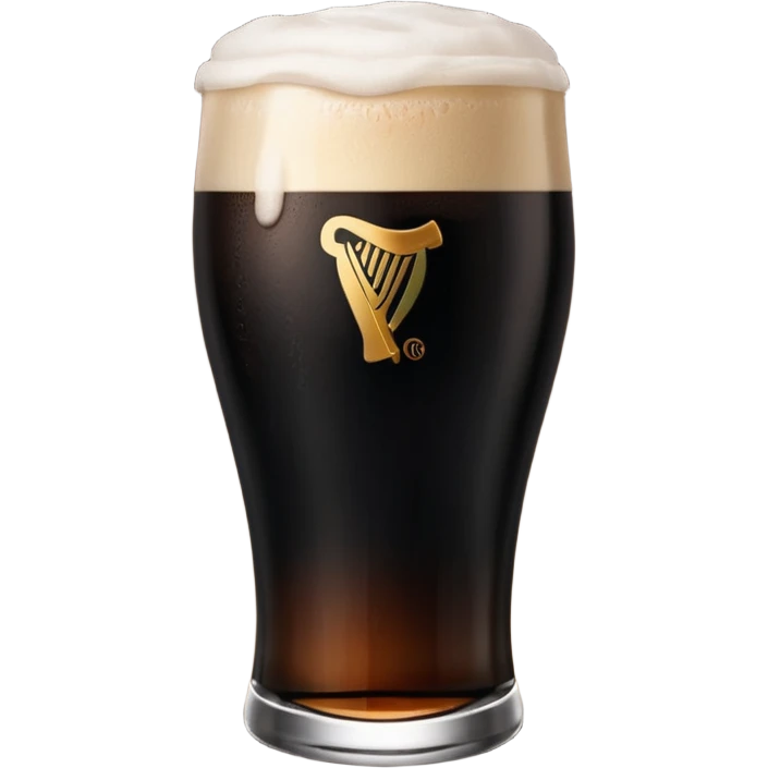 pint of guinness with flat top emoji