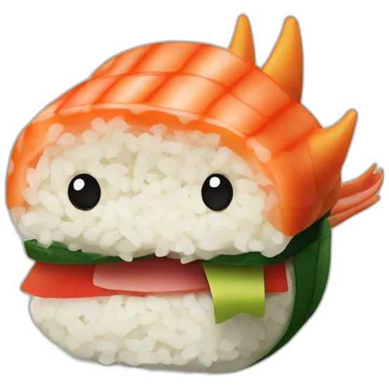 Dragon sushi emoji