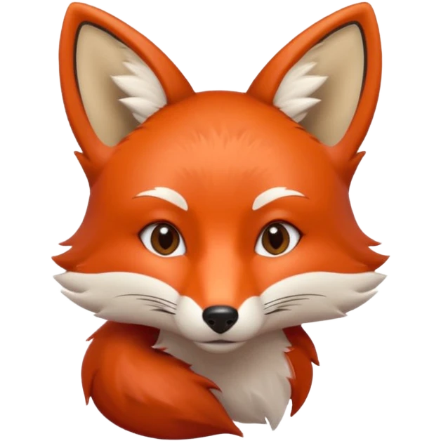 Fox minimalistic sexy emoji