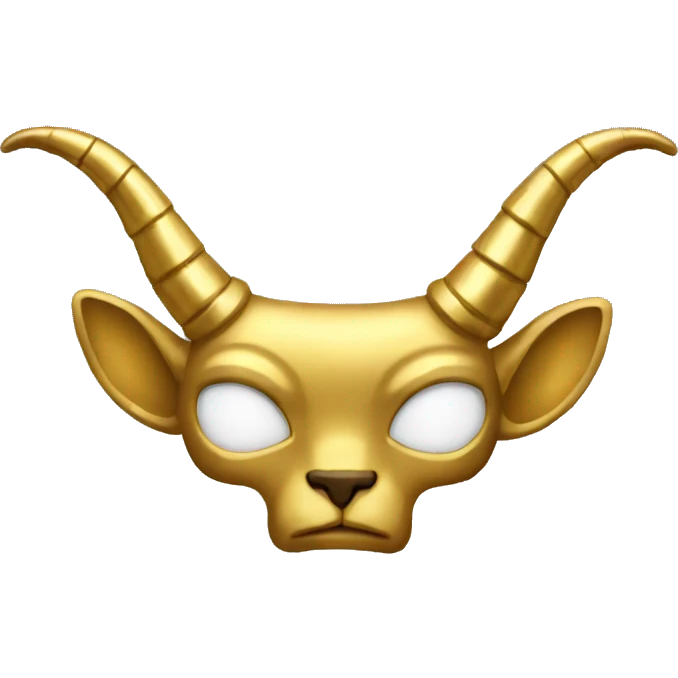 short gold horns emoji