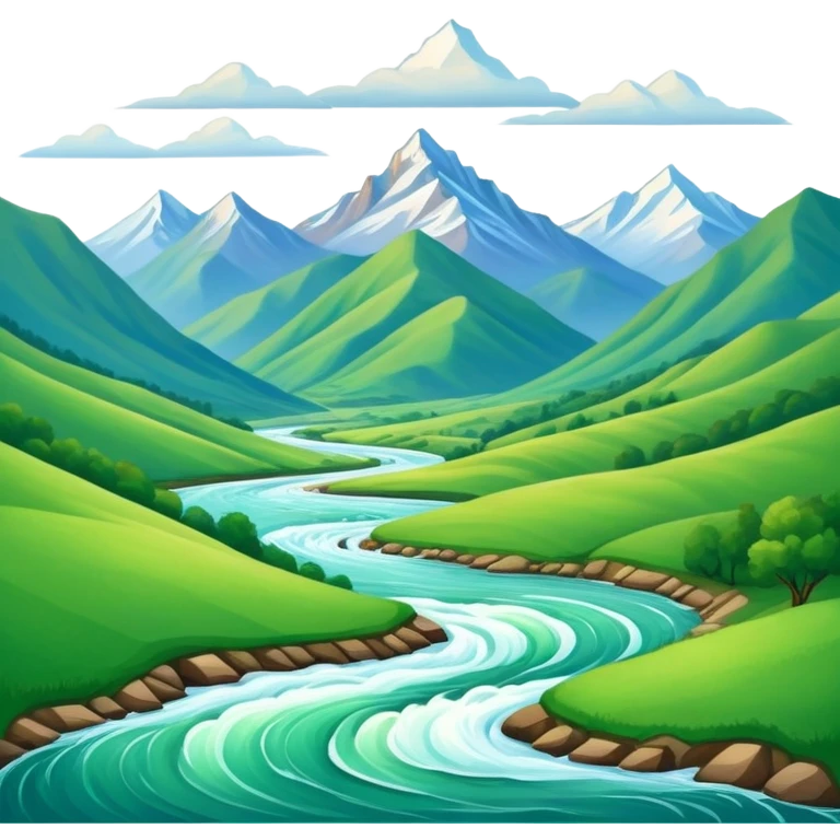 landscape painting on a canvas emoji
