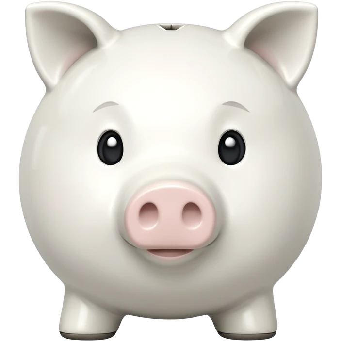 white piggy bank emoji