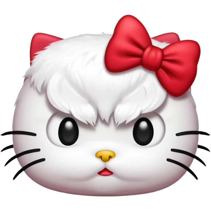 Angry hello kitty  emoji