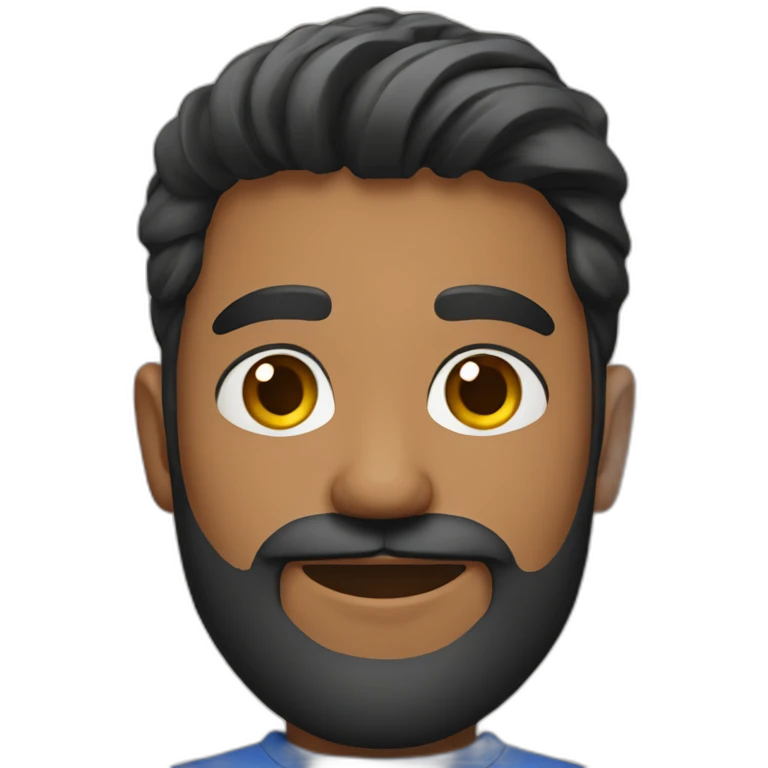 sri lankan handsome young guy with a beard emoji