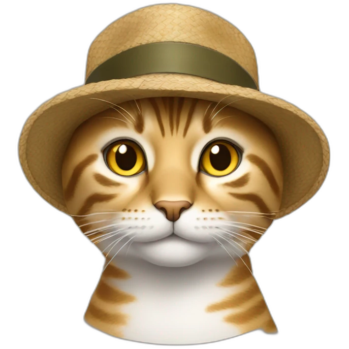 gatto col cappello emoji