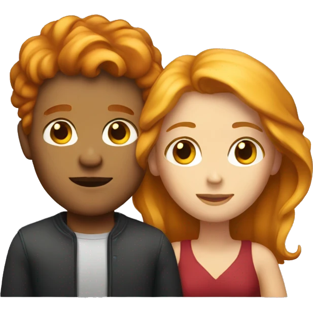 Red hair man blond woman emoji