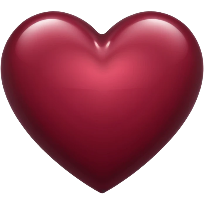 burgundy heart with a shine emoji emoji