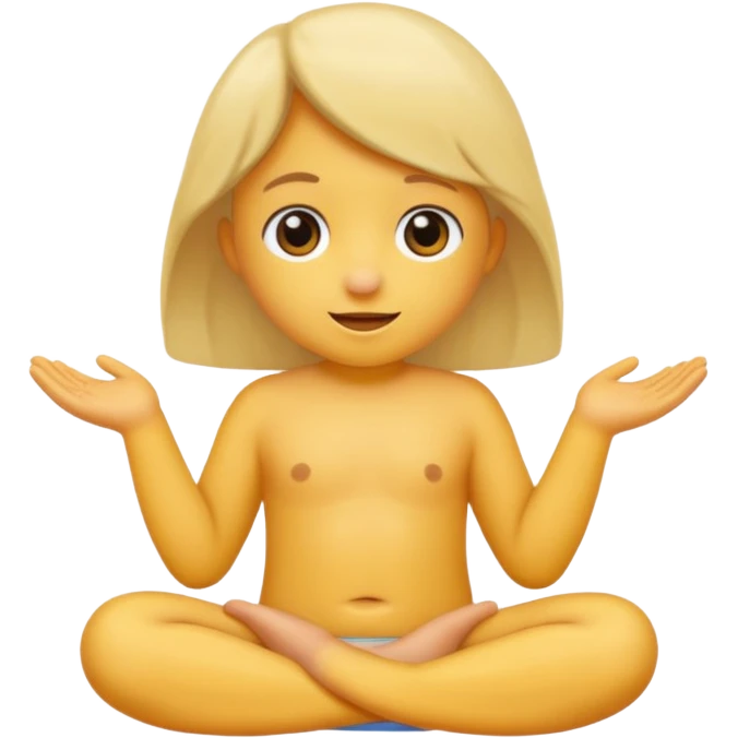 Enfant nue avec emoji