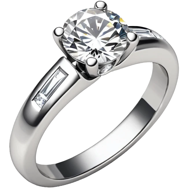 glitter white diamond married ring emoji