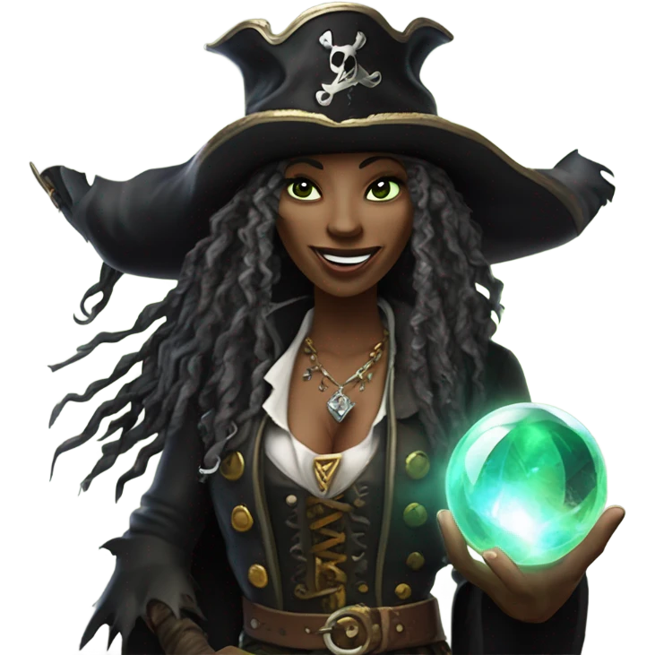 Pirate witch emoji