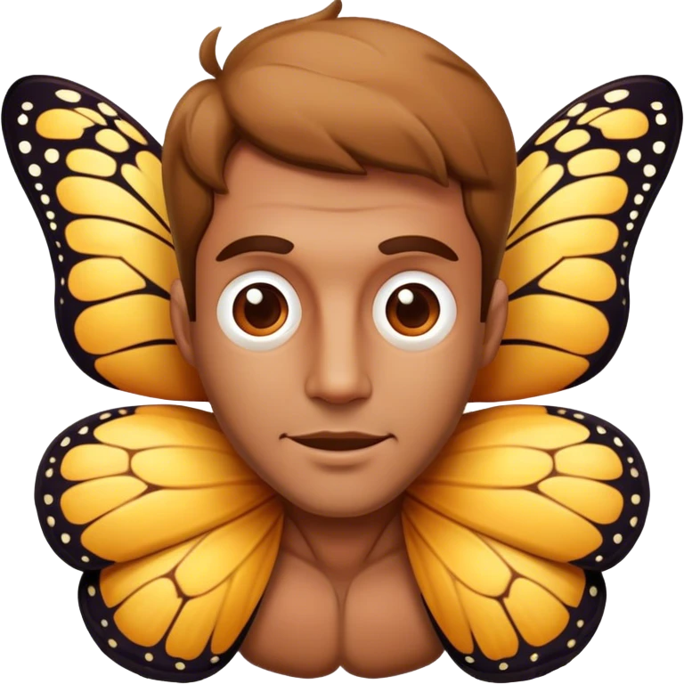 man on butterfly emoji