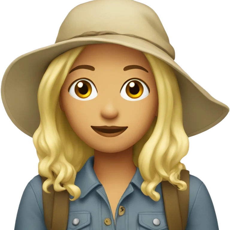 travelling blonde girl emoji