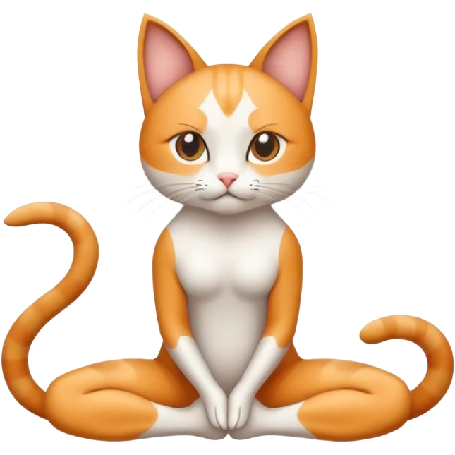 Gato yogin forte e magro emoji